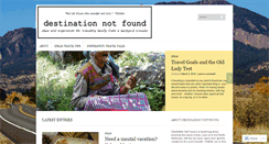 Desktop Screenshot of destinationnotfound.com